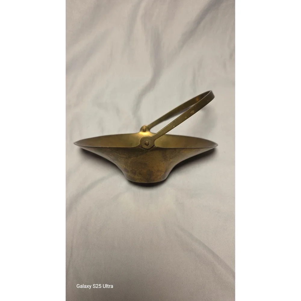 Vintage Brass Exchange Blowing Rock NC Solid Brass Basket Swing Handle India